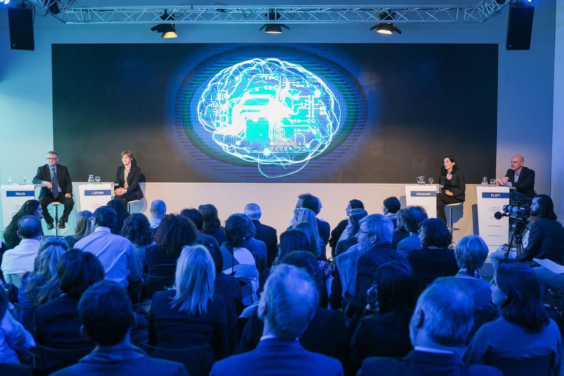 Principal Investigator Michael Platt at World Economic Forum in Davos, Switzerland